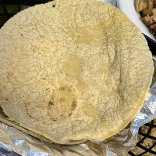 Hand made tortilla.