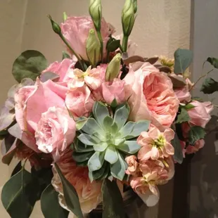 My beautiful bouquet 2 days later