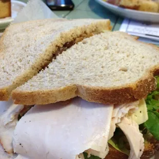 a turkey sandwich