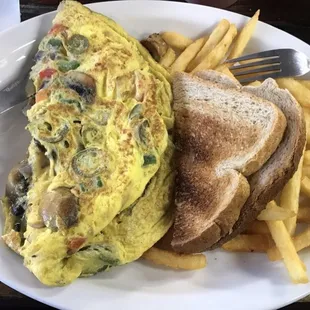 Amazing food and in big portions! Veggie omelets are the best!