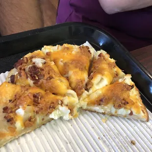 a slice of cheese pizza