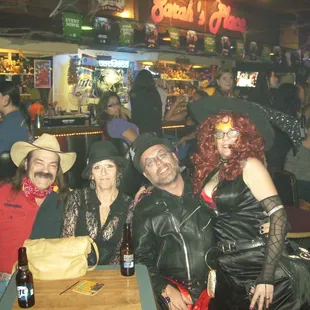 Having a blast at Sarah's Place on Halloween