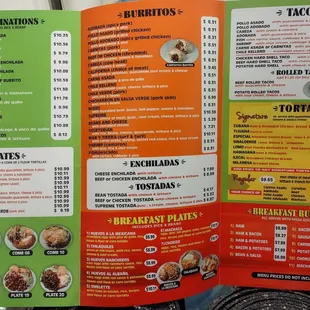 Menu inside