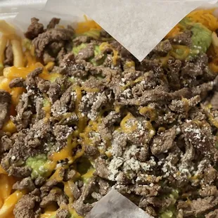 Cane asada fries