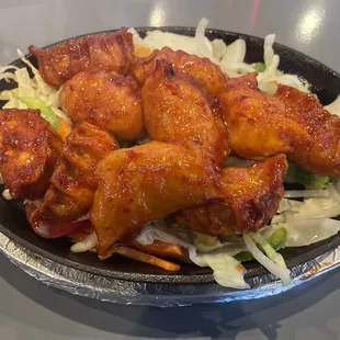 Chicken sizzler momo