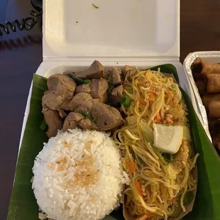 Pork adobo combo