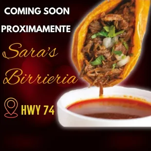 Sara's Birrieria Coming Soon