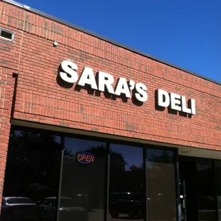 the front of the store