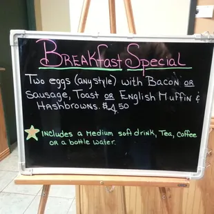 Breakfast Special at Sarah's Deli