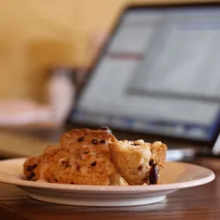 Our handmade scones pair perfectly with our coffee and wifi.