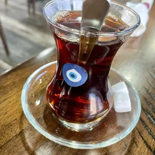 Hot Turkish Tea.