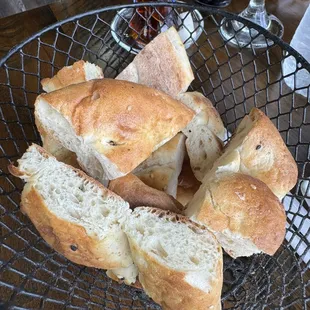 Best bread in town. It came with the cold Mixed appetizer 3 kinds