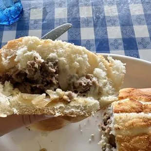 $12 cheesesteak sammie - needs more meat