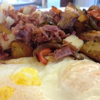 48. Fresh Homemade Corned Beef Hash Scramble