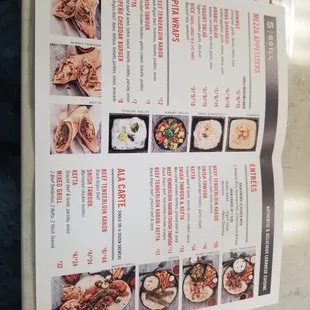 the menu