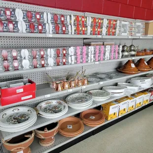 Specialty area for serving Turkish coffee and tea. A large selection of coffees and teas in separate isle.