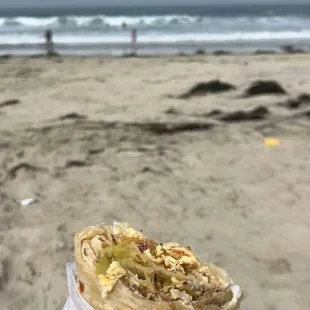 Bacon breakfast burrito