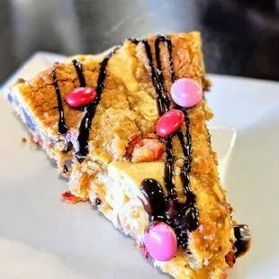 Monster cookie cheesecake