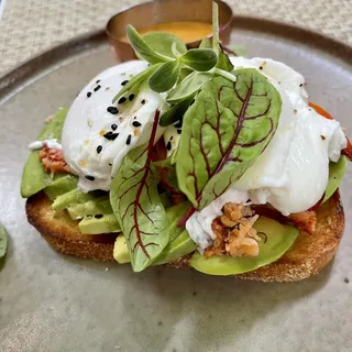 Lobster Avo Toast Beny
