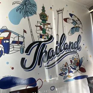 Lovely mural - only good bit of decor