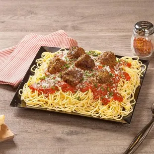 spaghetti and meatballs