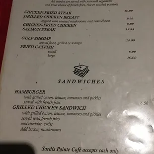 Menu.