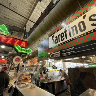 the interior of the restaurant