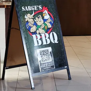Sarge BBQ w/ QR.