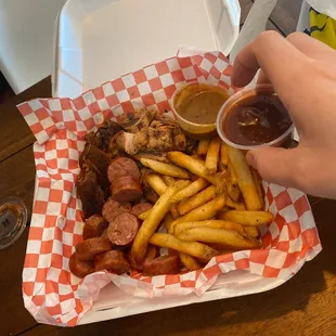 3 Meat combo with fries