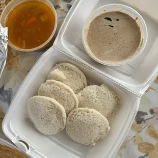 a variety of food items