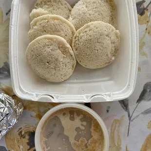 a sandwich in a styrofoam container