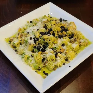 Pea Pesto pasta with added grilled chicken