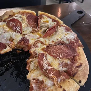 pepperoni and sausage pizza