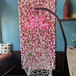 Cutest little decor! Chair swing