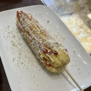 Crazy corn; elote