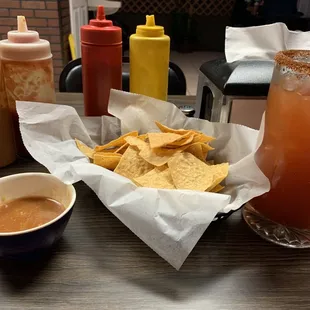 All the salsas a growing boy needs.