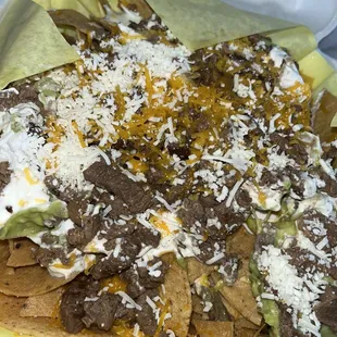 Carne asada nachos