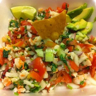 Shrimp Ceviche Tostada