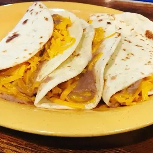 Bean and Cheese Tacos
