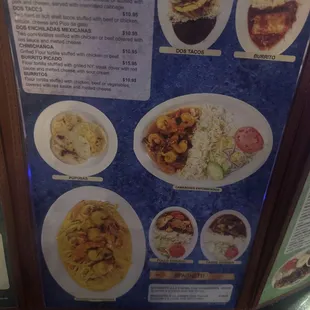 a variety of food items