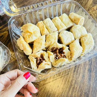 Diamond Baklava, Finger Baklava, Quarter Sheet of Assorted Mixed Baklava