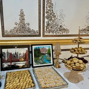 Yummy baklava and date cookies