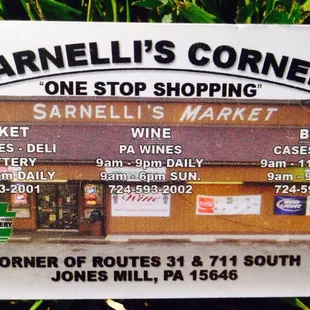a sign for sarnelli's corner