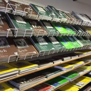 wide assortment of sketch &amp; drawing papers