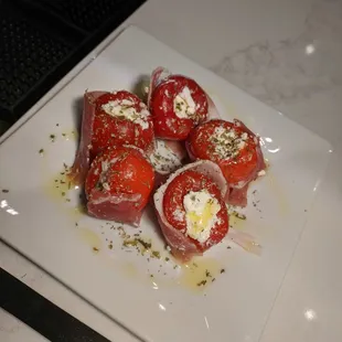 Stuffed Peppadews = yummy!