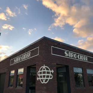 Beautiful sky over Saro Cider.