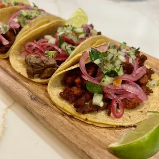 Close up Asada and Al Pastor