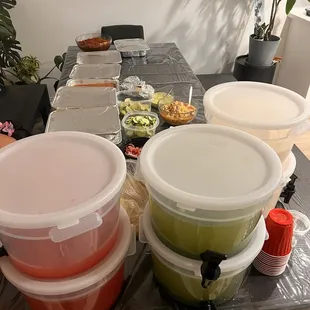 After setup, Irene assisted in getting everything into our home and packing up all the delicious extra food!