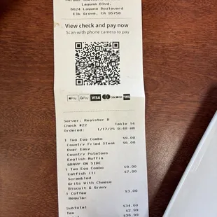 The receipt.