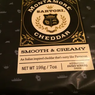 the label of the product